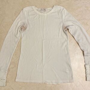 Arizona Waffle Long sleeve Tee Cream